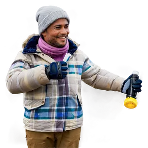 Man In Winter Clothing PNG 05042024