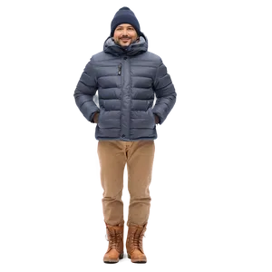 Man In Winter Clothing PNG Kah50