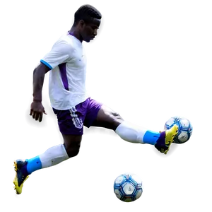 Man Playing Soccer PNG 05042024
