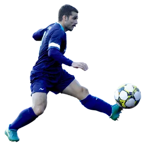 Man Playing Soccer PNG 29