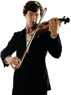 Man Playing Violin PNG image