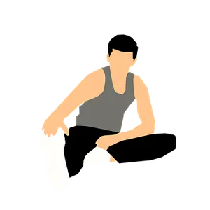 Man Putting On Socks