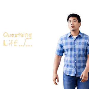 Man Questioning Life PNG 06262024 PNG