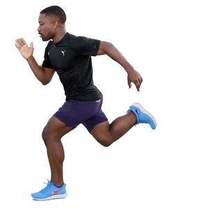 Man Running Towards Goal PNG Gpx93 PNG