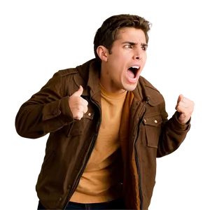 Man Shouting PNG Hox40