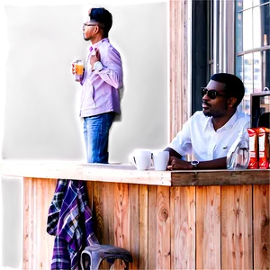 Man Sitting At Bar PNG Stw83 PNG