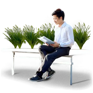 Man Sitting In Classroom PNG Ofj