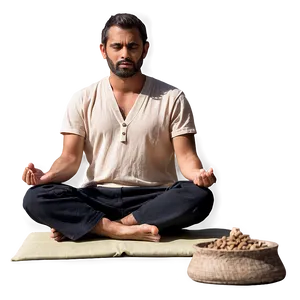 Man Sitting In Meditation PNG Xix46 PNG