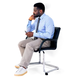 Man Sitting In Office PNG Vkl3 PNG