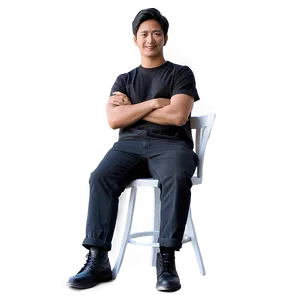 Man Sitting With Arms Crossed PNG 6 PNG