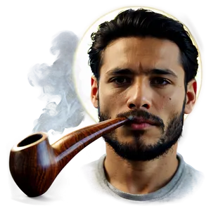 Man Smoking Pipe Png Euy PNG image