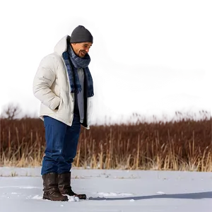 Man Standing In Snow Png 56 PNG image