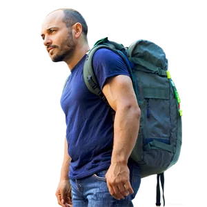Man Standing With Backpack Png Gew2 PNG image