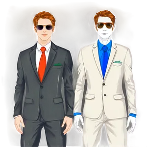 Man Suit And Sunglasses PNG 1 PNG