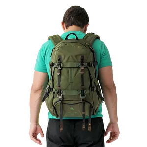 Man With Backpack PNG 05042024