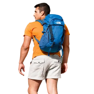 Man With Backpack PNG 86