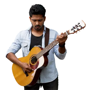 Man With Guitar PNG Kos66