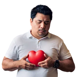 Man With Heavy Heart Png Gcc13 PNG image