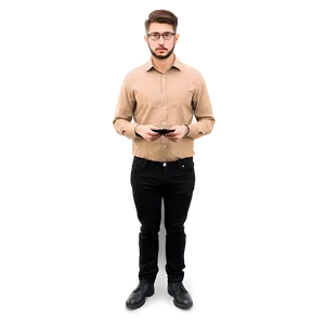 Man With Magnifying Glass PNG Hxy15