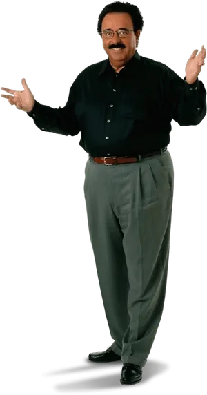 Man With Open Arms PNG image