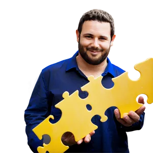 Man With Puzzle Piece PNG Ftv94
