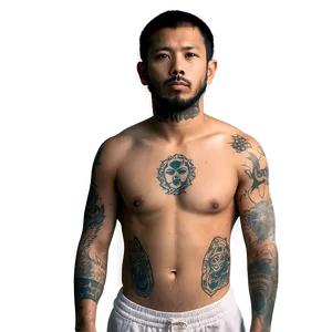 Man With Tattoos PNG 05042024