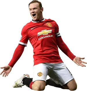 Manchester United Player Celebration PNG