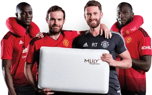 Manchester United Players Promoting Product