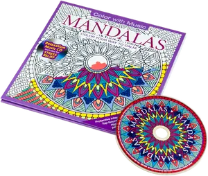Mandala Coloring Bookwith Music C D PNG image