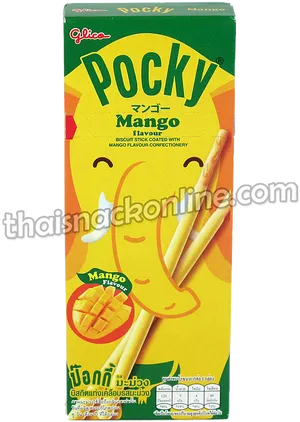 Mango Flavored Pocky Box PNG image