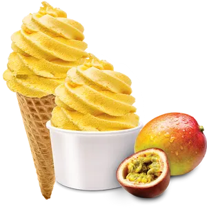 Mango_ Frozen_ Yogurt_ Delight PNG image