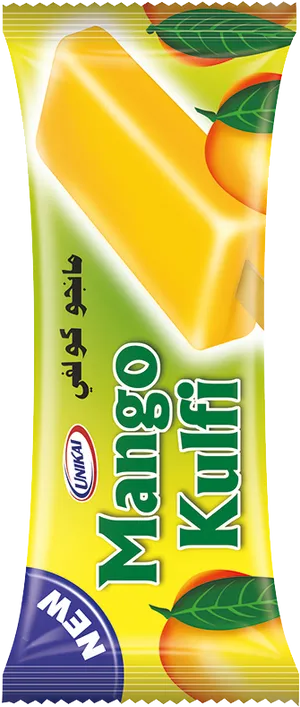 Mango Kulfi Frozen Dessert Packaging PNG image