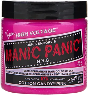 Manic Panic Cotton Candy Pink Hair Dye PNG image