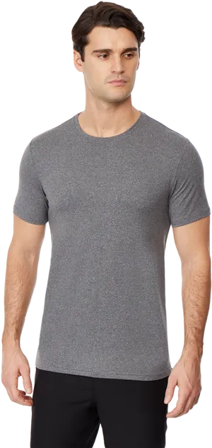 Manin Grey Crewneck T Shirt PNG image