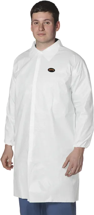 Manin White Lab Coat PNG image