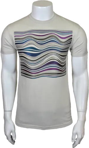 Mannequin Displaying Graphic T Shirt PNG image