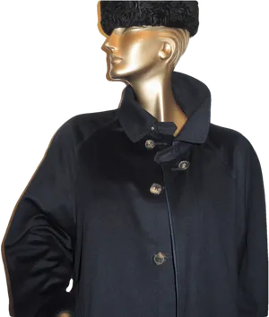Mannequin Displaying Winter Coatand Hat