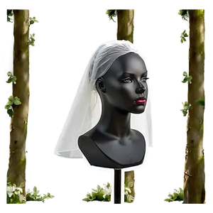 Mannequin Head For Bridal Veils PNG 06282024