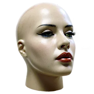 Mannequin Head For Face Painting PNG 06282024