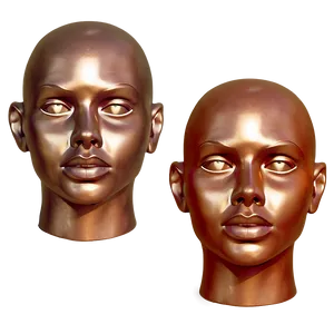 Mannequin Head With Different Emotions PNG 06282024