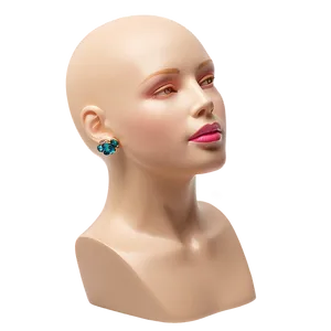 Mannequin Head With Earrings Display Png 32 PNG image