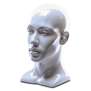 Mannequin Head With Neck Display PNG 06282024