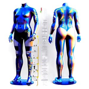 Mannequin With Measurements PNG Ejr67 PNG