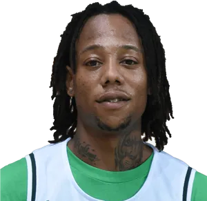 Manwith Dreadlocksand Tattoos PNG image