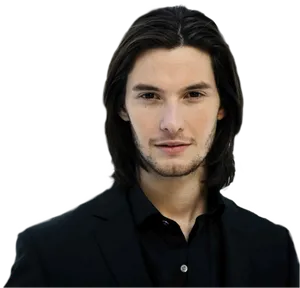 Manwith Long Hairand Black Shirt
