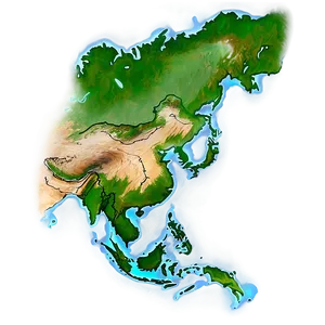 Map Of Asia Png 05242024 PNG image
