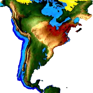 Map Of The Americas Png Yei10 PNG image