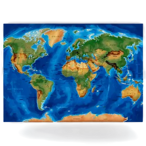 Map Of The World A PNG image