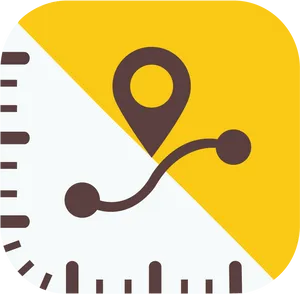 Mapand Route Icon PNG image
