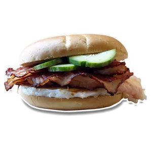 Maple Bacon Chicken Sandwich PNG Yio